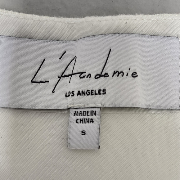 Revolve X L'Academie 100% Linen Carinne Short in Cream Size S Modest Preppy - Picture 8 of 13